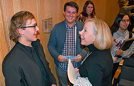 photo of Jan Fields speaking withaudience