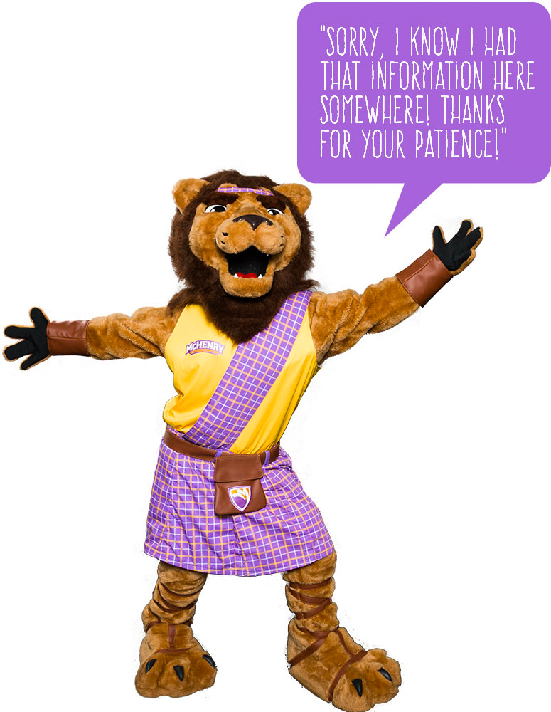 Roary with message bubble