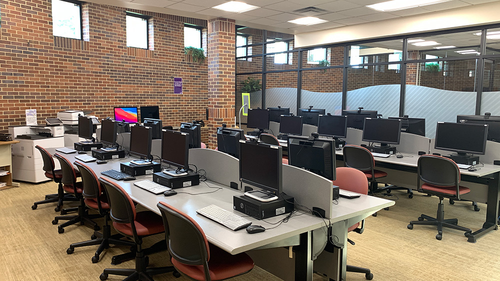 inside the computer lab