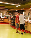 Two students in the MCC Cafe