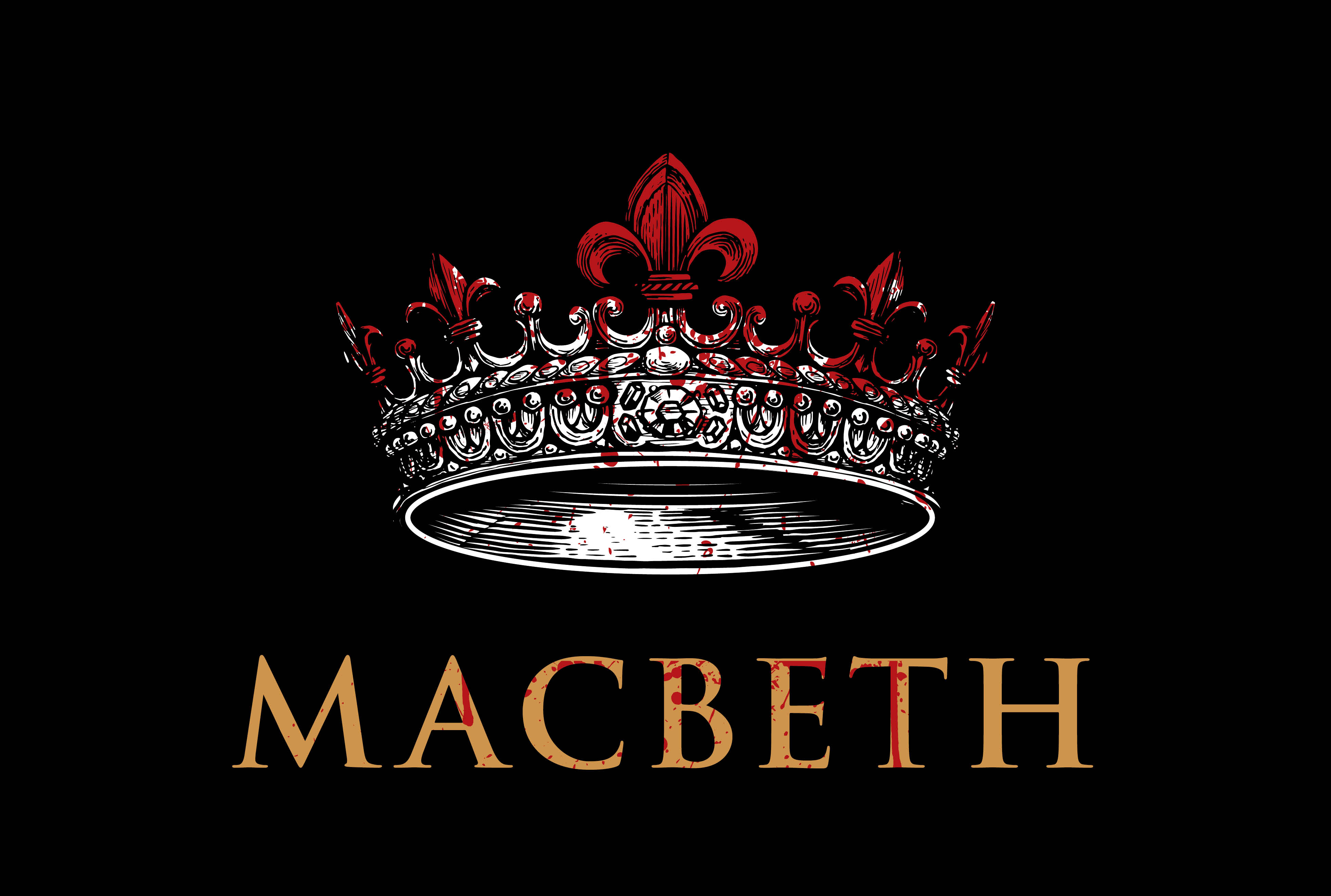 a graphic of a crown spattered with blood