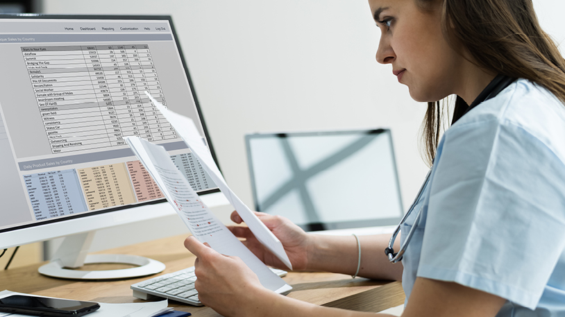 laptop with stethoscope
