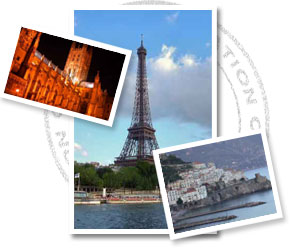 international city photo collage